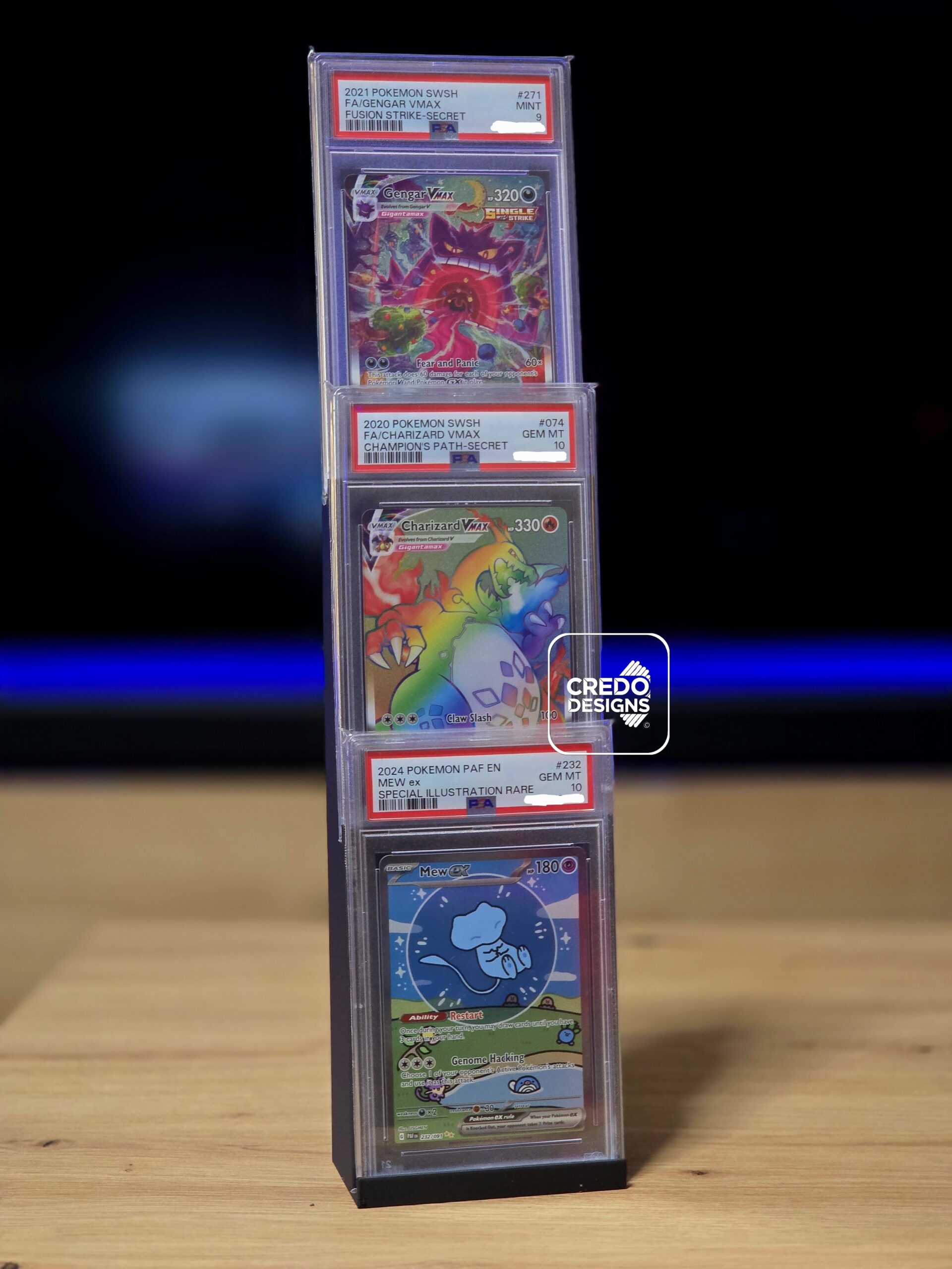 Triple Slab Card Display Stand