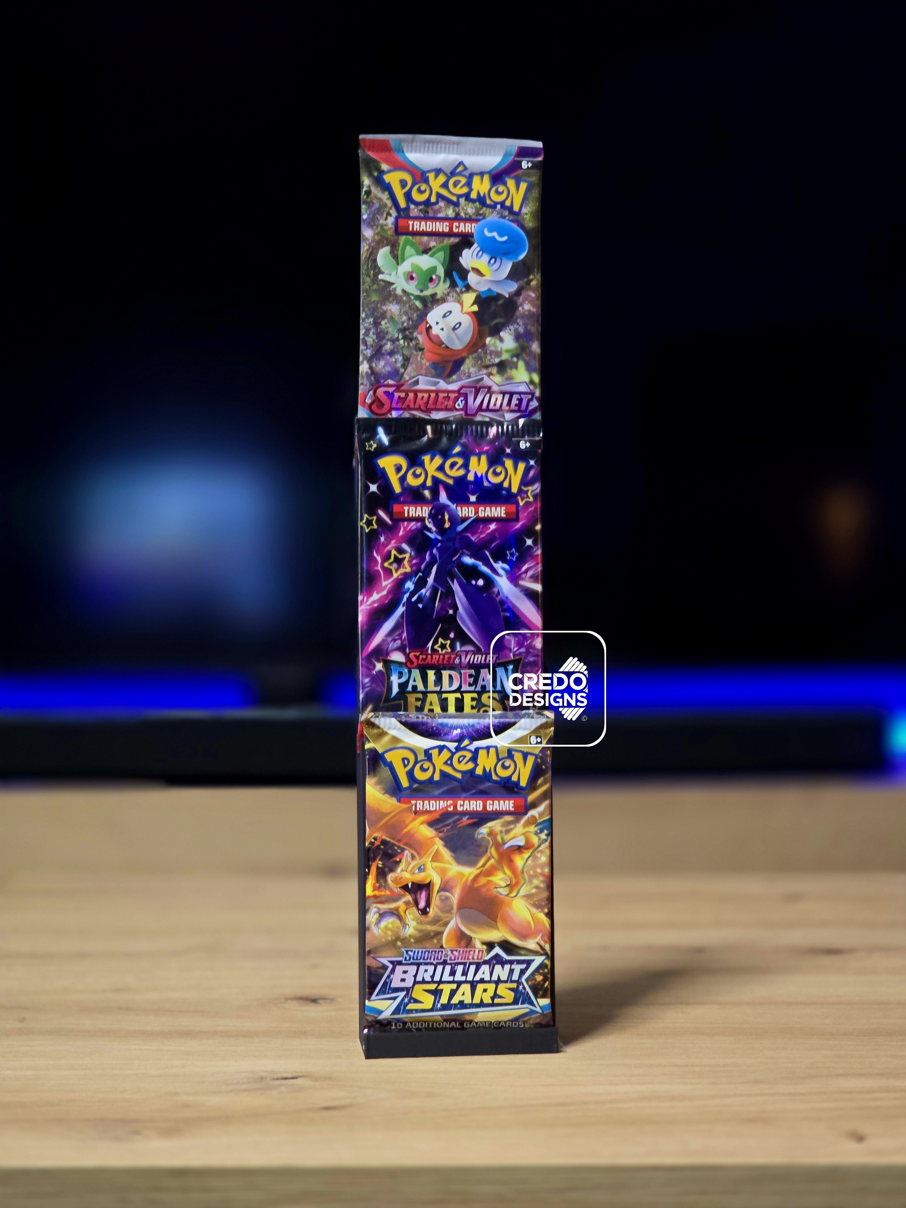Triple TCG Booster Pack Display Stand