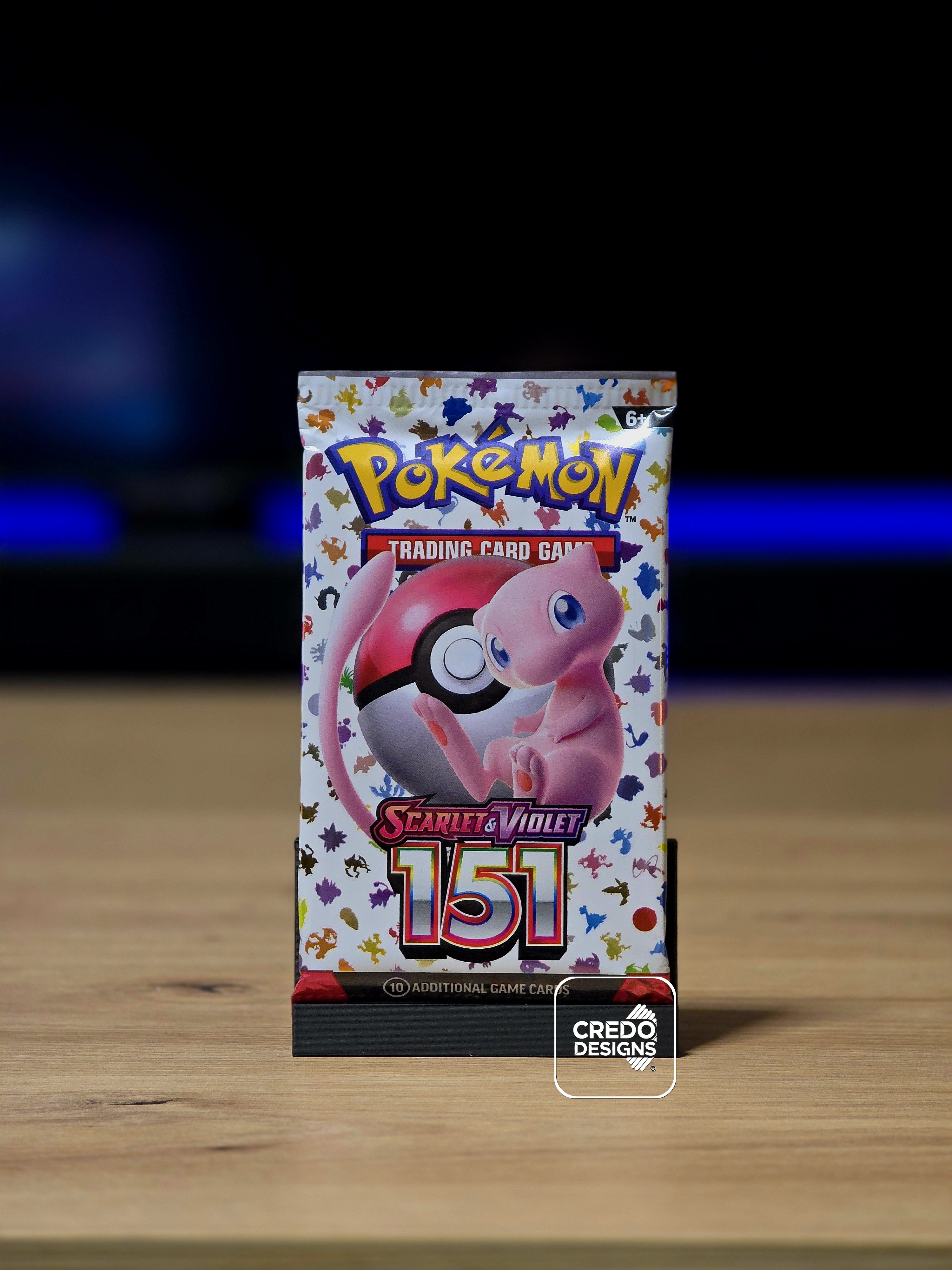 Single TCG Booster Pack Display Stand