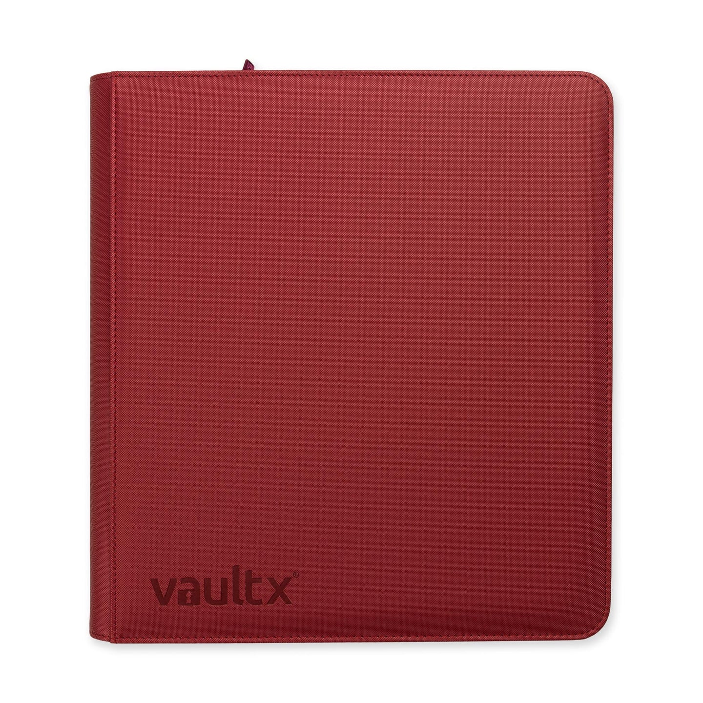 VaultX - 12-Pocket Zip Binder - Metallic Red