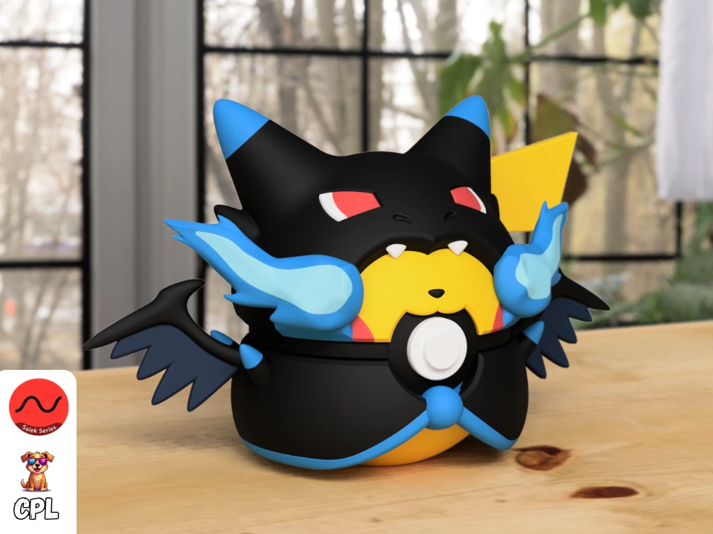 Pikachu Mega Charizard X Poncho